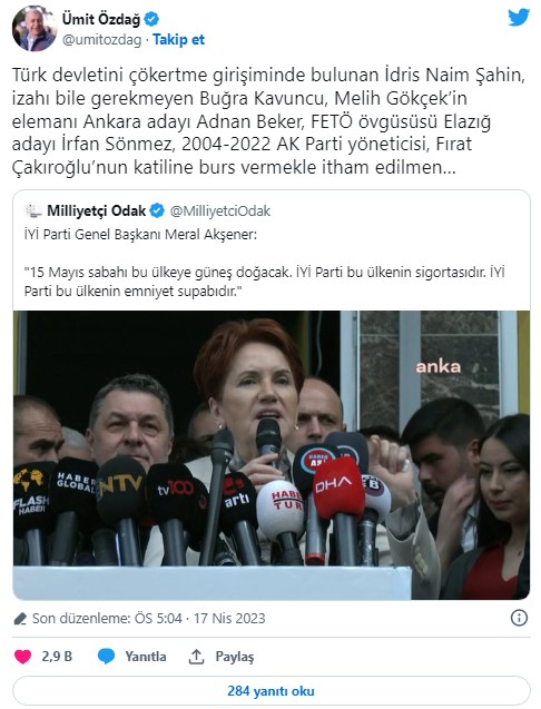Ümit Özdağ'dan Meral Akşener'e ve partisine çok sert sözler: Operasyon merkezi olduğunuz açık